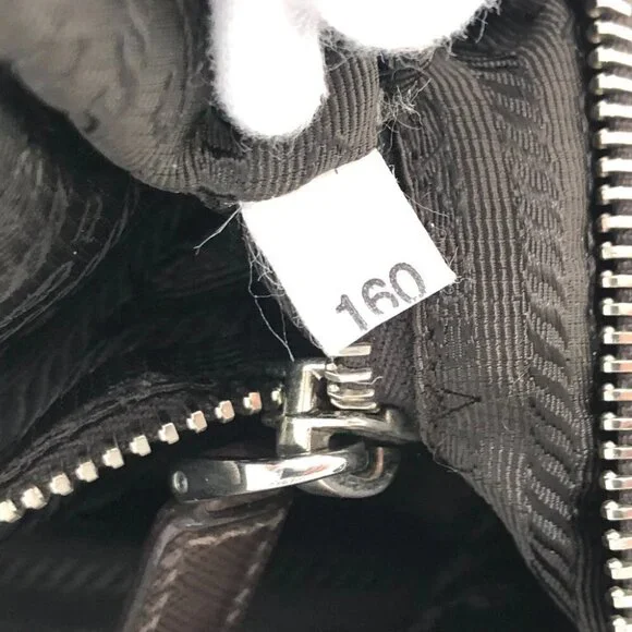 PRADA Triangle logo Crossbody Shoulder Bag Nylon khaki/SilverHardware - Picture 10 of 12